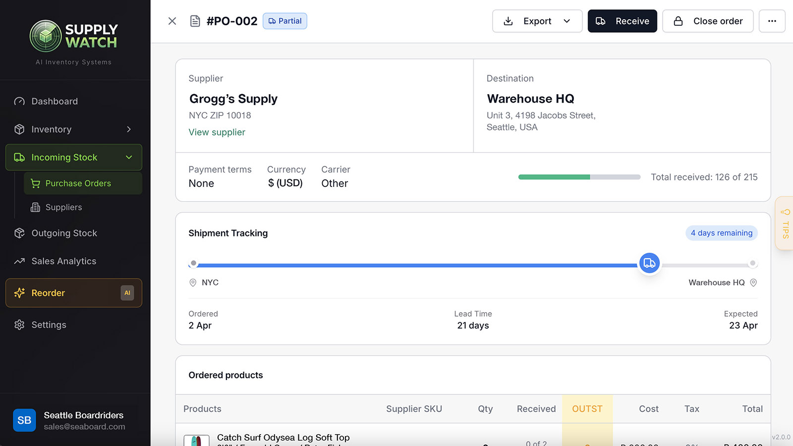 Purchase Orders